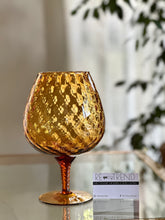 Load image into Gallery viewer, Amber Glass Brandy Snifter