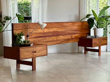 Load image into Gallery viewer, Mid-Century Headboard & Pedestals