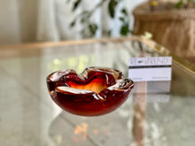 Load image into Gallery viewer, Ruby and Amber Murano Ashtray