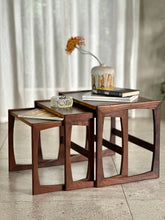 Load image into Gallery viewer, Imbuia Nest of Tables