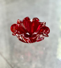 Load image into Gallery viewer, Red Murano Bowl with Ruffled Edging