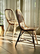 Load image into Gallery viewer, Pair Of Wicker Dining Chairs