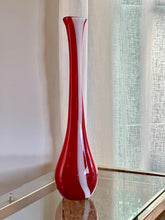 Load image into Gallery viewer, Red & White Tall Vase