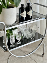 Load image into Gallery viewer, Art Deco Style, Chromed Drinks Cart