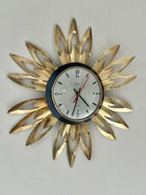 Load image into Gallery viewer, Vintage "Sunburst" Clock by Smiths
