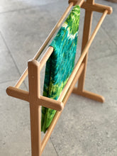 Load image into Gallery viewer, Solid Oak Three Rail Towel Stand