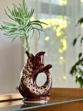 Load image into Gallery viewer, Gluggle Jug in Brown Ceramic, by Fosters Pottery