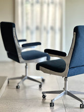 Load image into Gallery viewer, Cast Aluminium Rolling Office Chairs