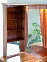 Load image into Gallery viewer, Retro Dresser with Mirrored Cabinets & Stool