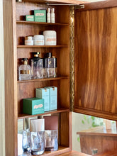 Load image into Gallery viewer, Retro Dresser with Mirrored Cabinets & Stool