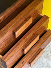 Load image into Gallery viewer, Mid-Century Kiaat Desk with 6 Drawers