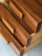 Load image into Gallery viewer, Mid-Century Kiaat Desk with 6 Drawers