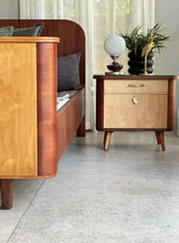 Load image into Gallery viewer, Art Deco-Style King Bed with Pedestals