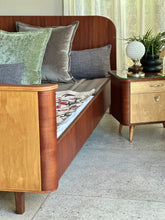 Load image into Gallery viewer, Art Deco-Style King Bed with Pedestals