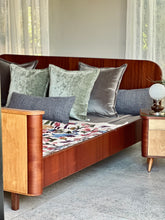 Load image into Gallery viewer, Art Deco-Style King Bed with Pedestals