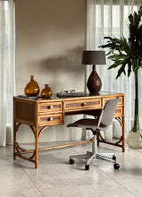 Load image into Gallery viewer, Vintage Cane Dresser, Stool & Mirror
