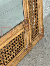 Load image into Gallery viewer, Vintage Cane Dresser, Stool & Mirror