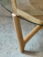 Load image into Gallery viewer, Glass Top & Wooden Base "Spider" Coffee Table