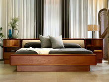 Load image into Gallery viewer, Danish Teak, King Floating Platform Bed By Kibaek Møbelfabrik
