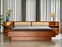 Load image into Gallery viewer, Danish Teak, King Floating Platform Bed By Kibaek Møbelfabrik