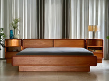 Load image into Gallery viewer, Danish Teak, King Floating Platform Bed By Kibaek Møbelfabrik