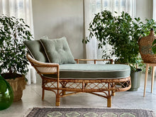 Load image into Gallery viewer, Vintage Cane Chaise Longue