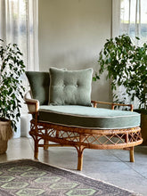 Load image into Gallery viewer, Vintage Cane Chaise Longue