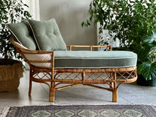 Load image into Gallery viewer, Vintage Cane Chaise Longue