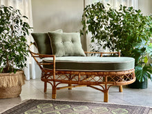 Load image into Gallery viewer, Vintage Cane Chaise Longue