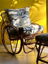 Load image into Gallery viewer, Cane Rocking Chair and Footstool