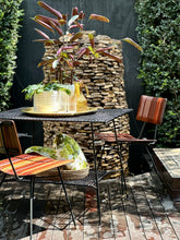 Load image into Gallery viewer, Retro Steel Garden Table with Side Tier