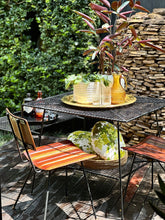 Load image into Gallery viewer, Retro Steel Garden Table with Side Tier
