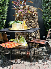Load image into Gallery viewer, Retro Steel Garden Table with Side Tier