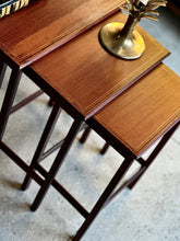 Load image into Gallery viewer, Vintage Nest of Mahogany Inlaid Side Tables