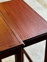 Load image into Gallery viewer, Vintage Nest of Mahogany Inlaid Side Tables