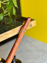 Load image into Gallery viewer, Elegant Brass, Glass & Wooden Drinks Cart