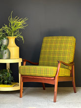 Load image into Gallery viewer, Mid-Century Mahogany-Framed Armchair