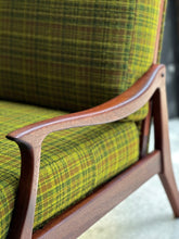Load image into Gallery viewer, Mid-Century Mahogany-Framed Armchair