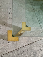 Load image into Gallery viewer, Luxurious Lucite, Brass, and Glass Coffee Table