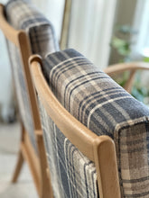 Load image into Gallery viewer, Pair of Vintage Armchairs with Stowaway Footrests