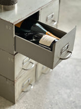 Load image into Gallery viewer, Vintage Grey Metal Filling Box