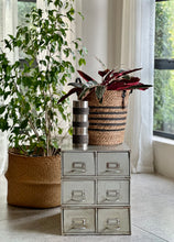 Load image into Gallery viewer, Vintage Grey Metal Filling Box