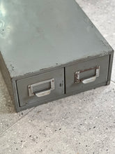 Load image into Gallery viewer, Vintage Grey Metal Filling Box