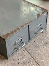 Load image into Gallery viewer, Vintage Grey Metal Filling Box