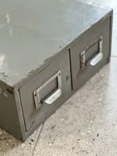 Load image into Gallery viewer, Vintage Grey Metal Filling Box