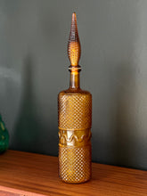 Load image into Gallery viewer, Vintage Amber Genie Bottle