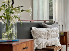 Load image into Gallery viewer, Queen Headboard with Pedestals & Magazine Holders