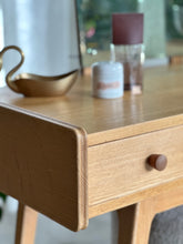 Load image into Gallery viewer, Oak Dresser with Trapezoidal Shape Mirror