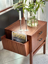 Load image into Gallery viewer, Queen Headboard with Pedestals & Magazine Holders