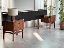 Load image into Gallery viewer, Queen Headboard with Pedestals & Magazine Holders
